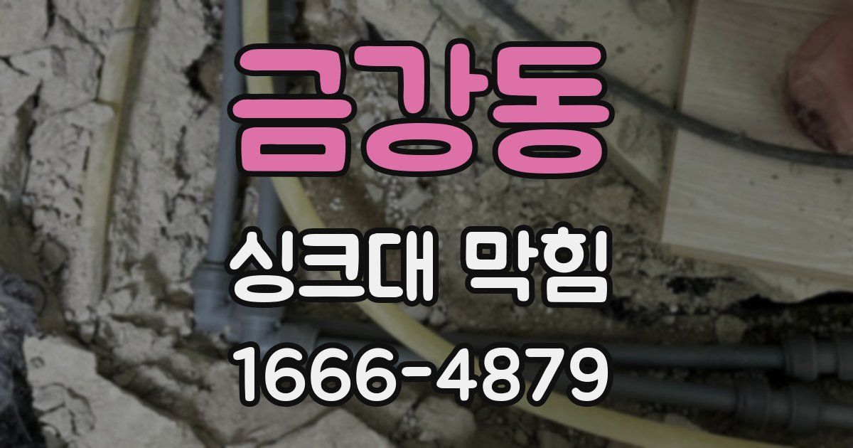 금강동 싱크대 막힘