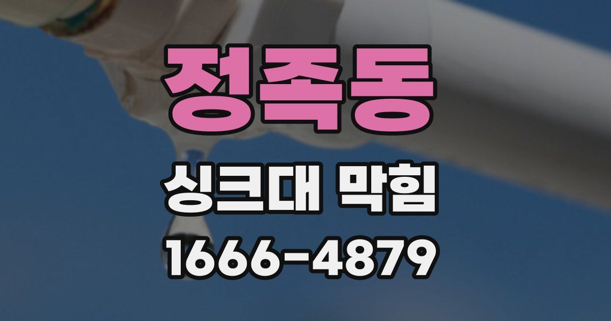 정족동 싱크대 막힘
