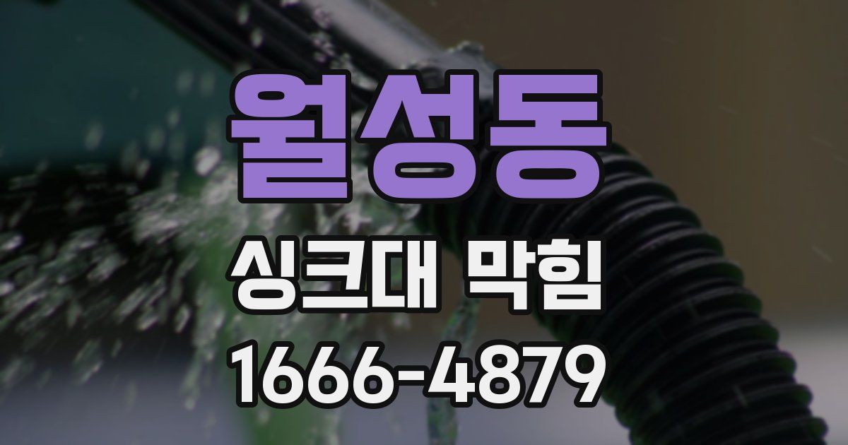 월성동 싱크대 막힘