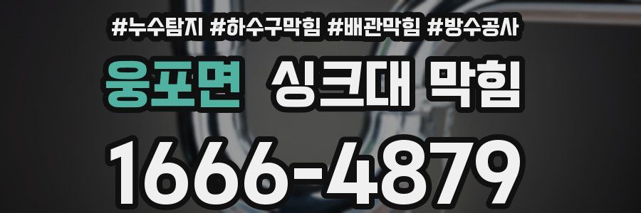 웅포면 싱크대 막힘
