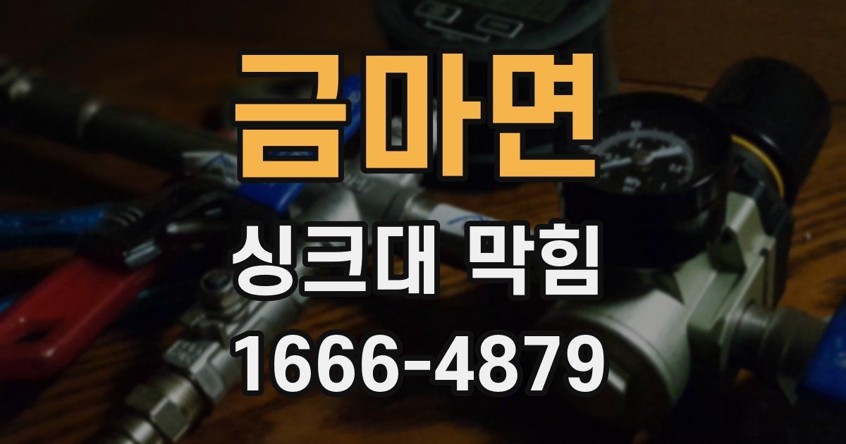 금마면 싱크대 막힘