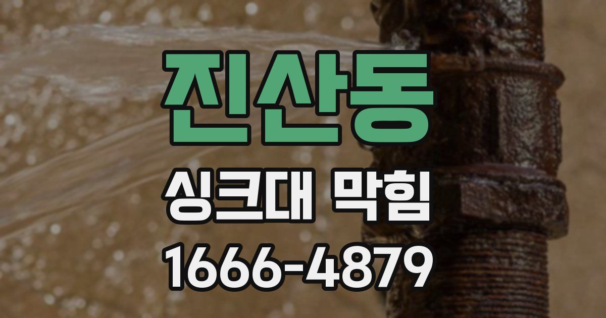 진산동 싱크대 막힘