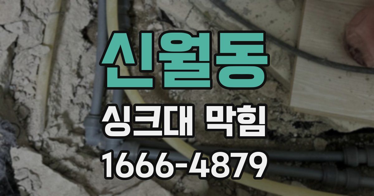 신월동 싱크대 막힘
