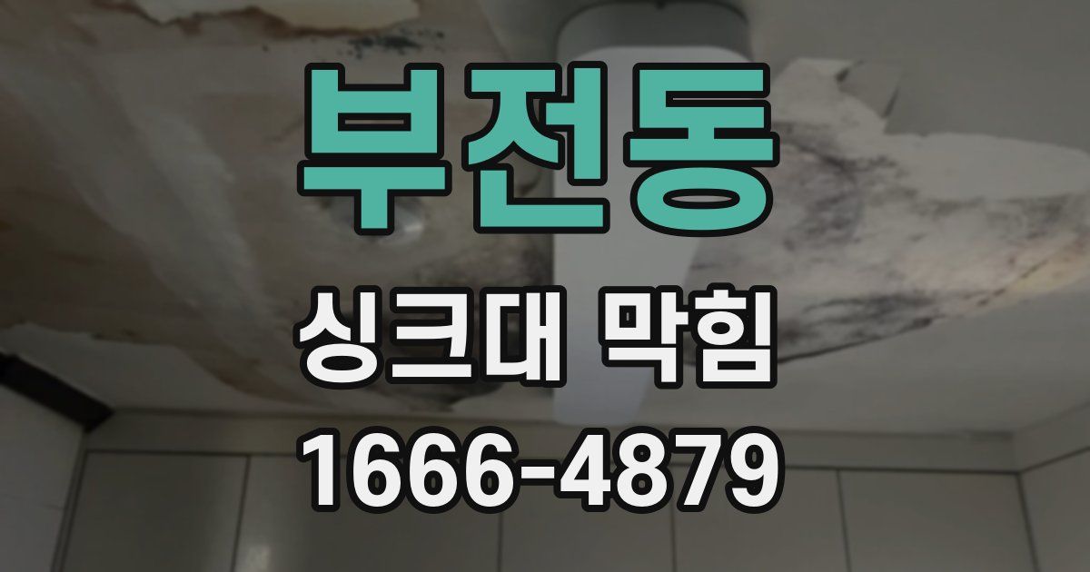 부전동 싱크대 막힘