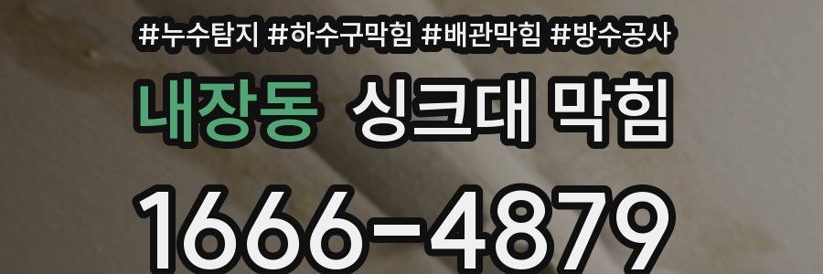 내장동 싱크대 막힘