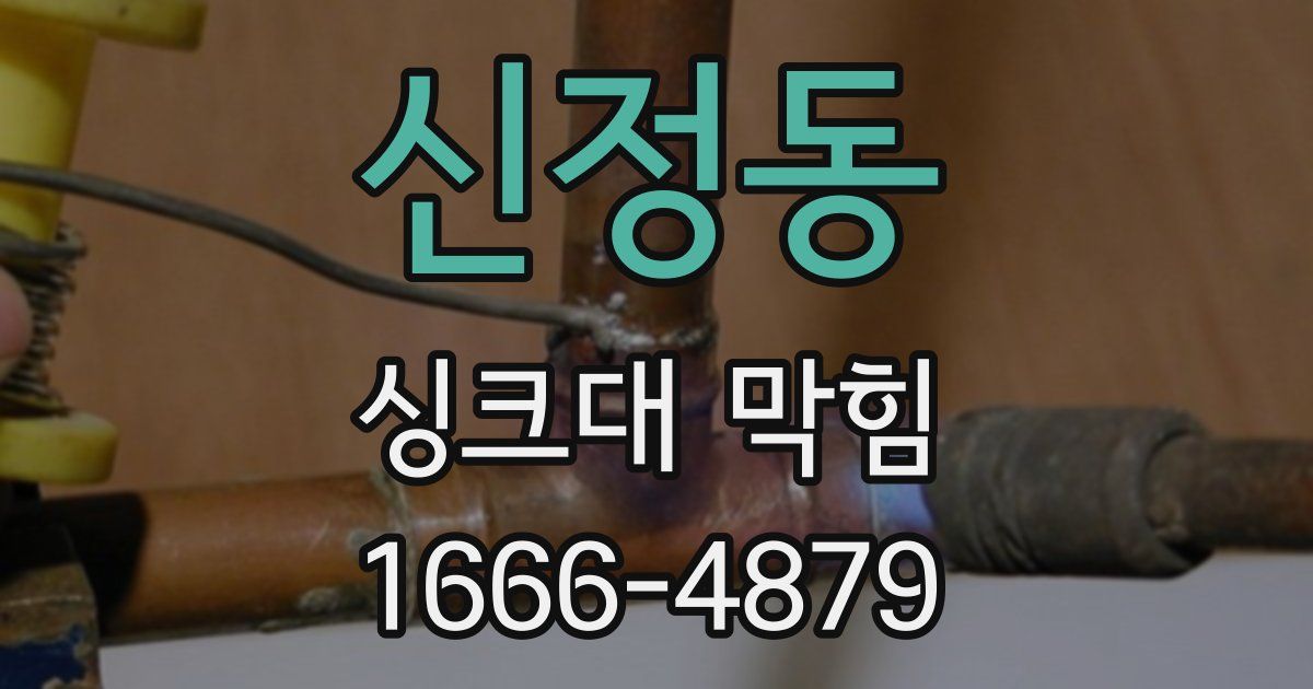 신정동 싱크대 막힘