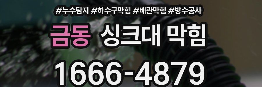 금동 싱크대 막힘