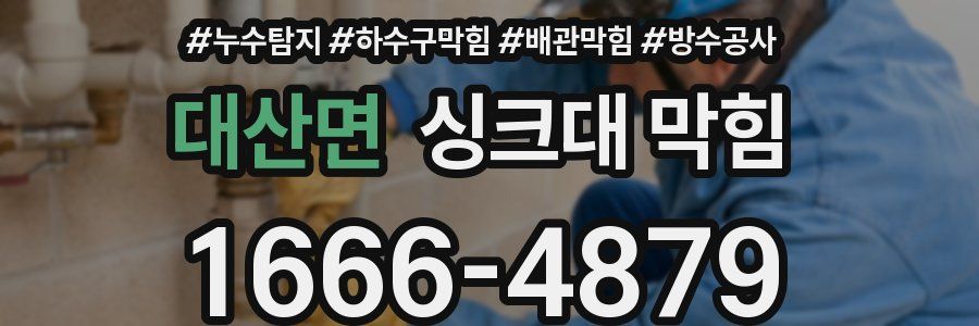 대산면 싱크대 막힘