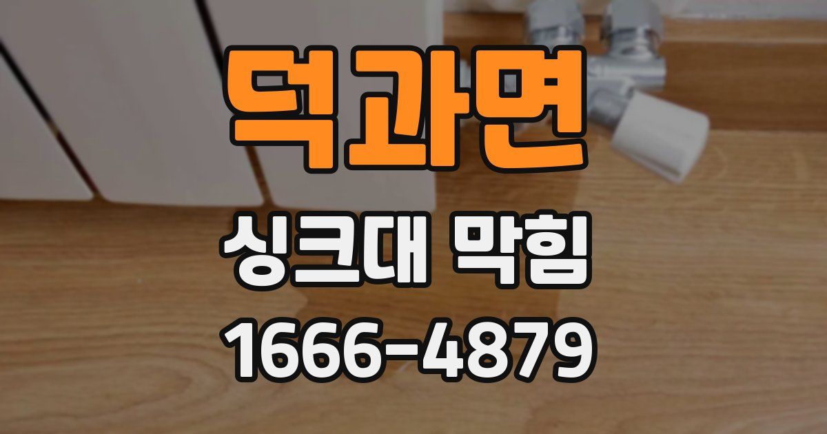 덕과면 싱크대 막힘
