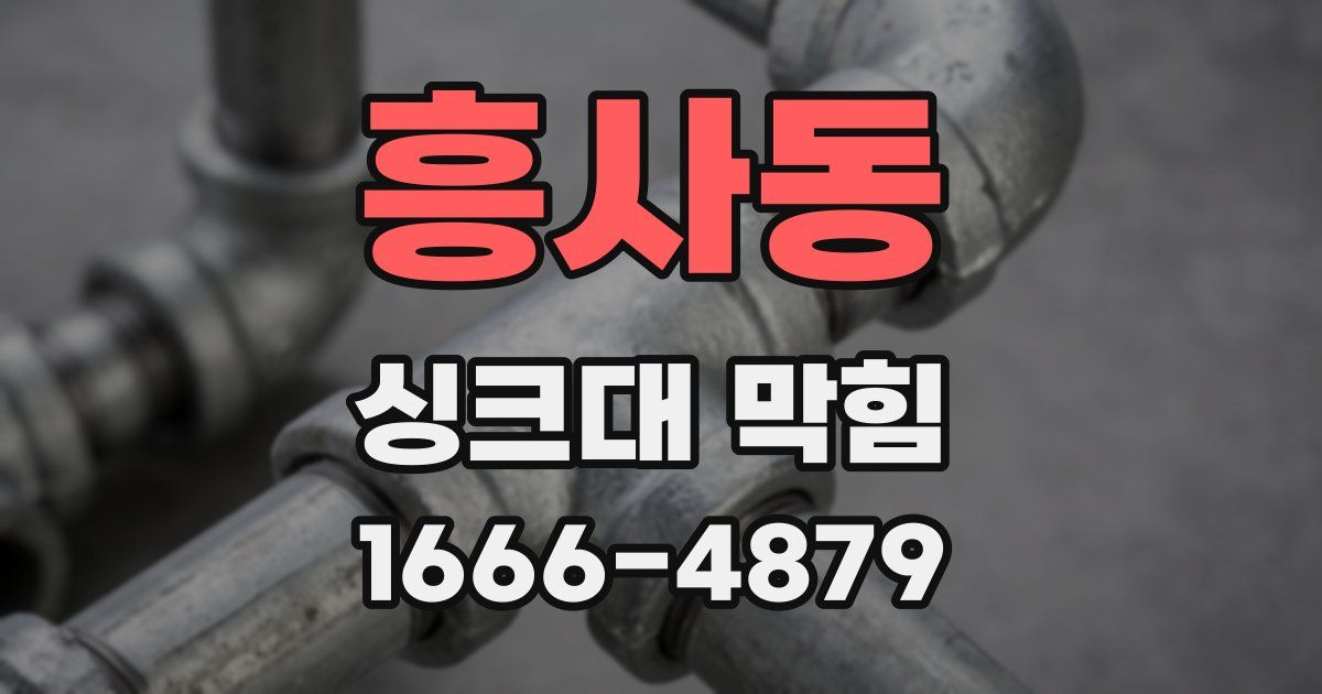 흥사동 싱크대 막힘