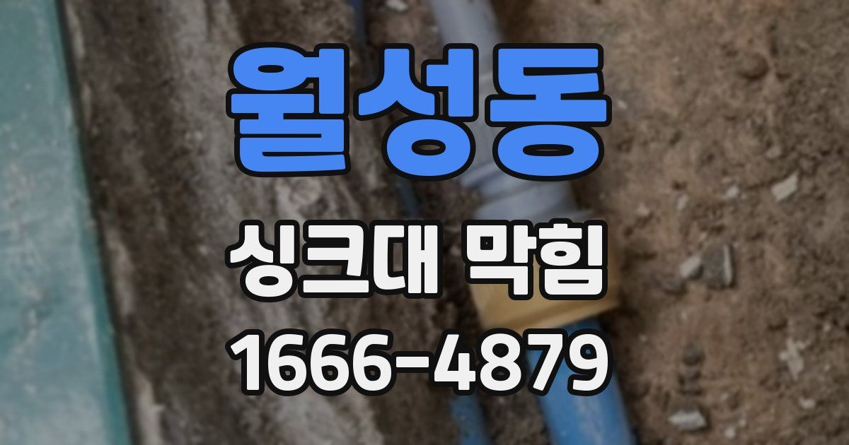 월성동 싱크대 막힘