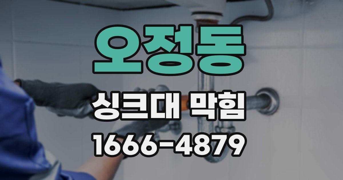 오정동 싱크대 막힘