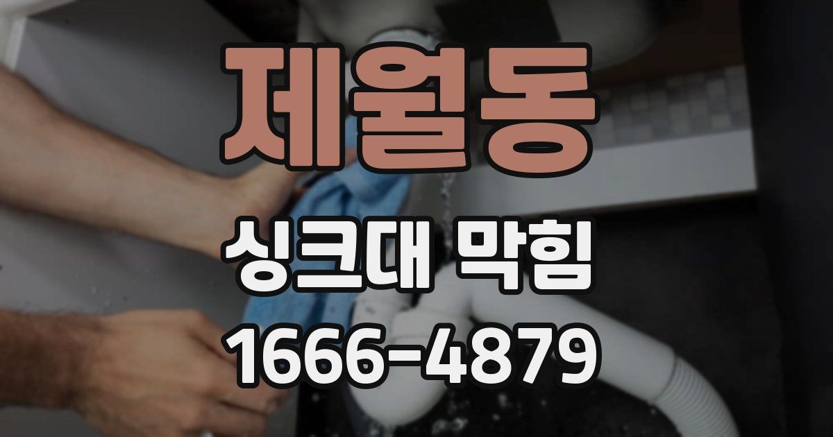 제월동 싱크대 막힘