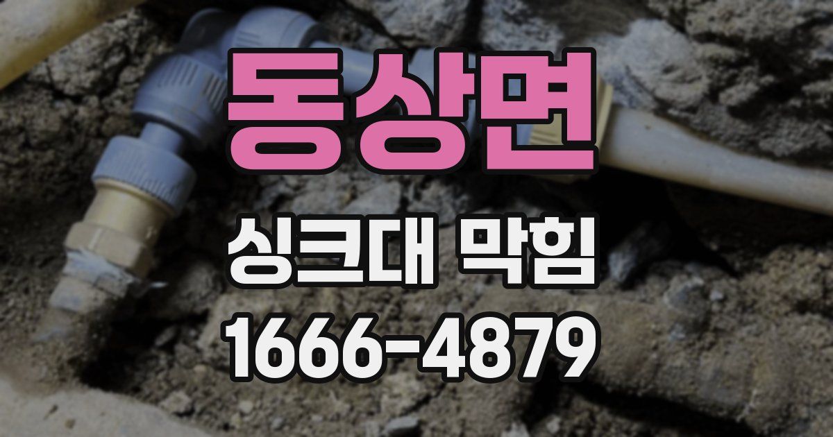 동상면 싱크대 막힘