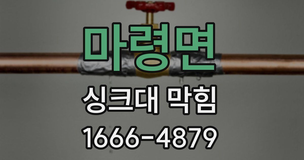 마령면 싱크대 막힘