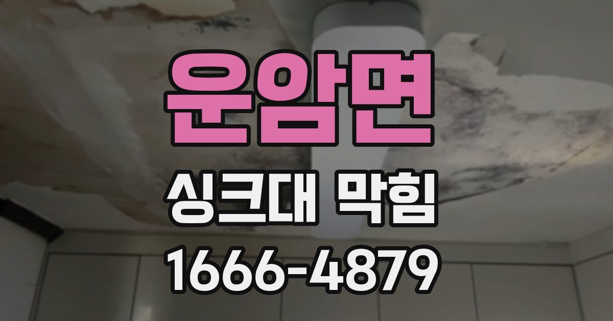 운암면 싱크대 막힘