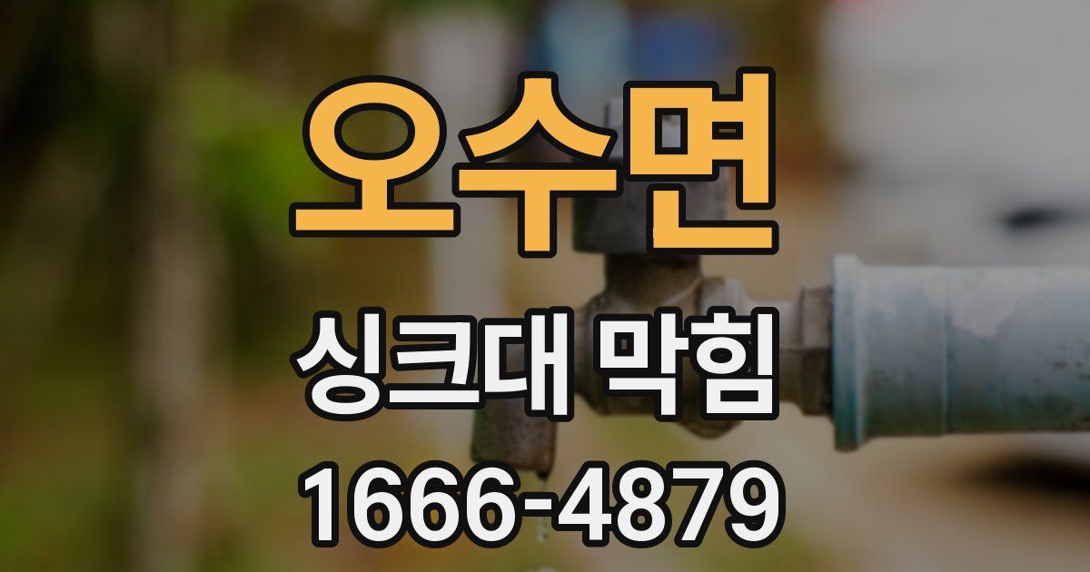 오수면 싱크대 막힘