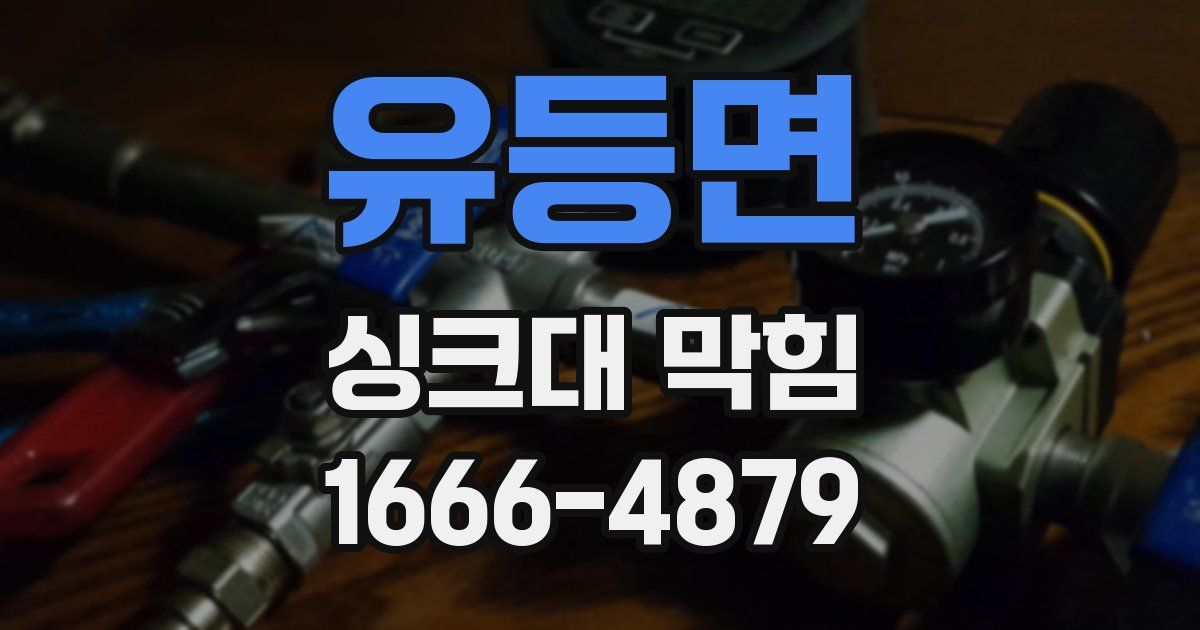 유등면 싱크대 막힘