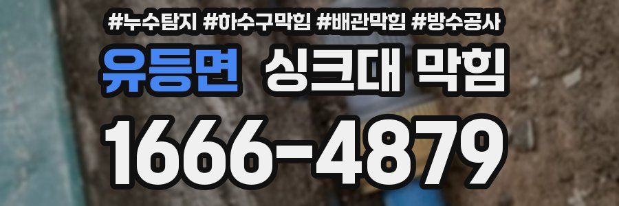 유등면 싱크대 막힘