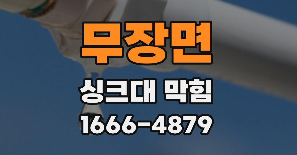 무장면 싱크대 막힘