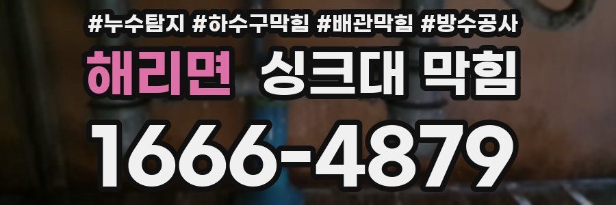 해리면 싱크대 막힘