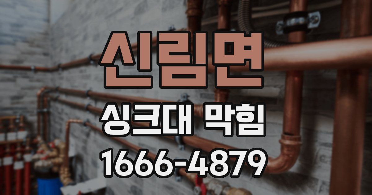 신림면 싱크대 막힘