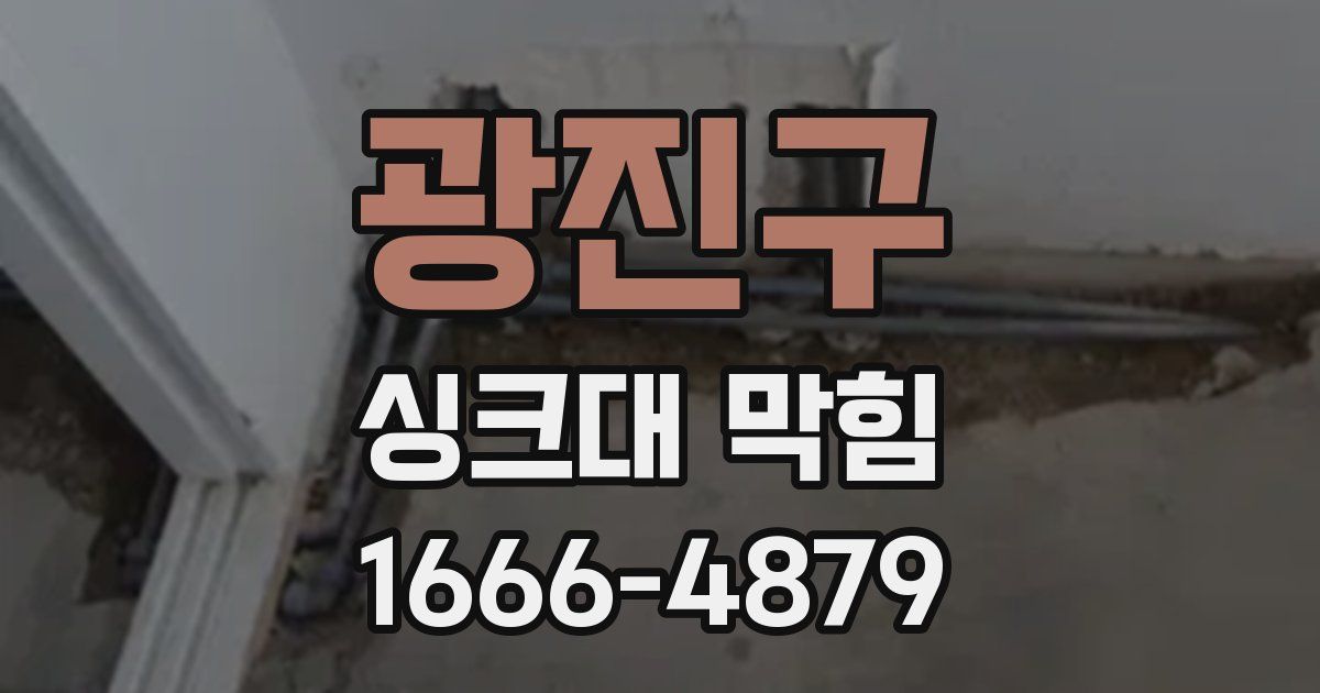 광진구 싱크대 막힘