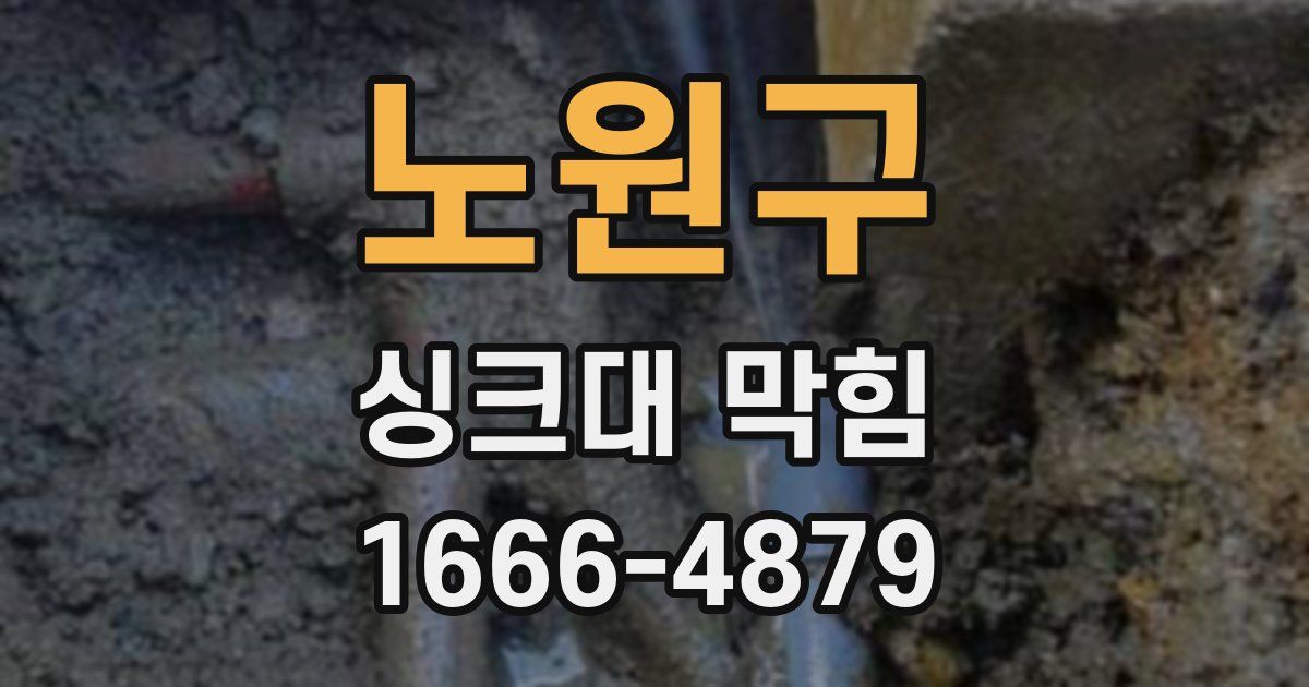 노원구 싱크대 막힘