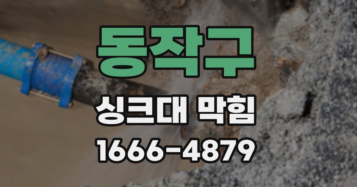 동작구 싱크대 막힘