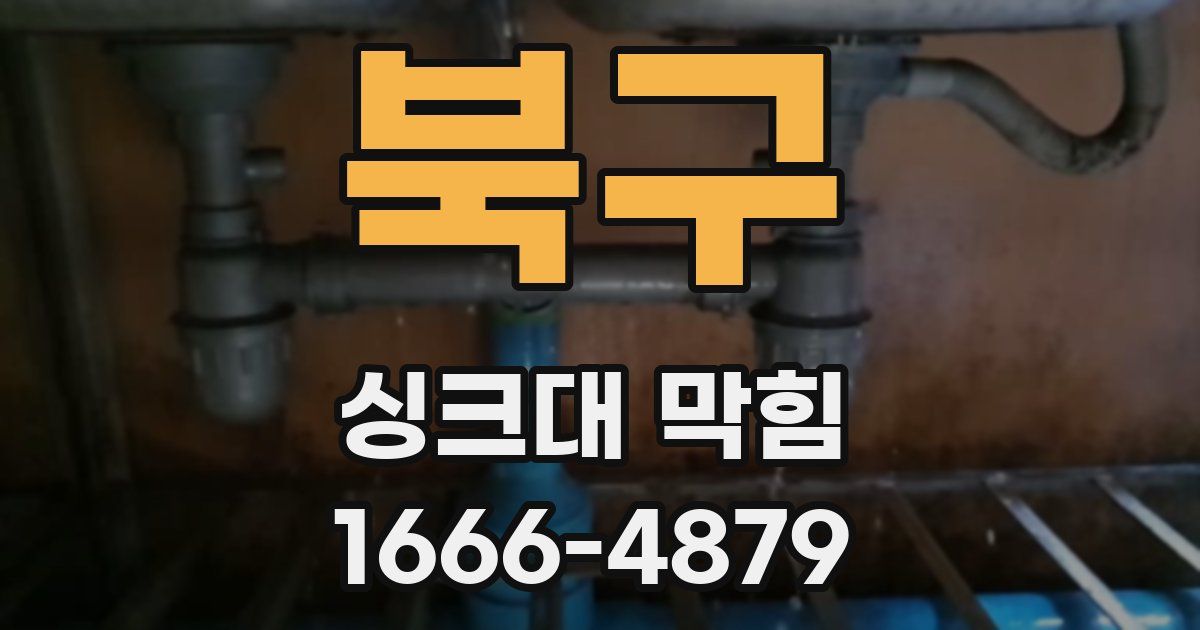 북구 싱크대 막힘
