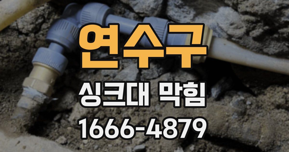 연수구 싱크대 막힘