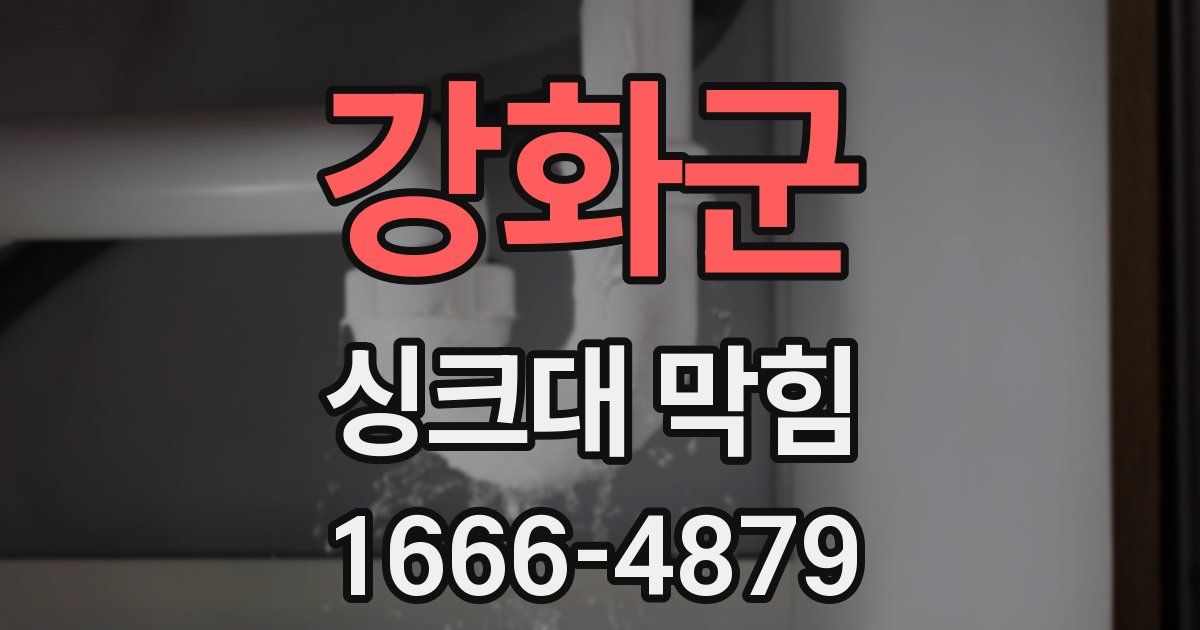 강화군 싱크대 막힘