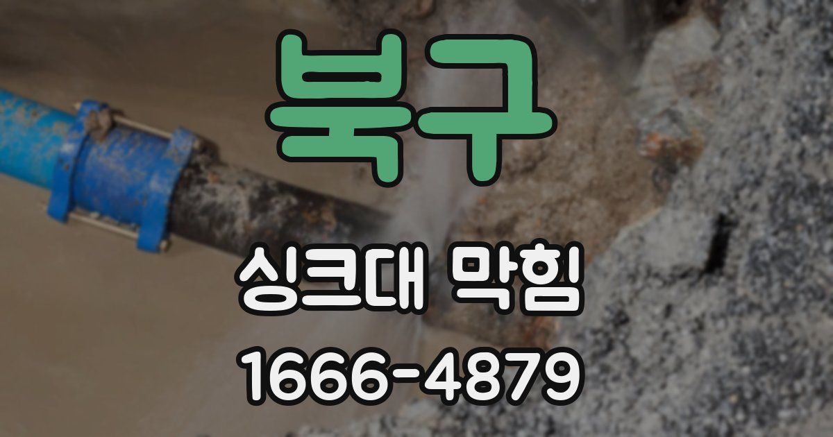 북구 싱크대 막힘