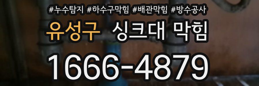 유성구 싱크대 막힘