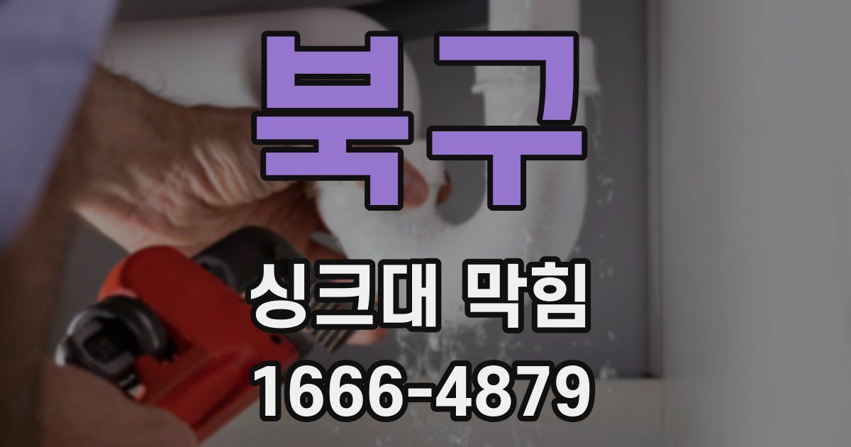 북구 싱크대 막힘