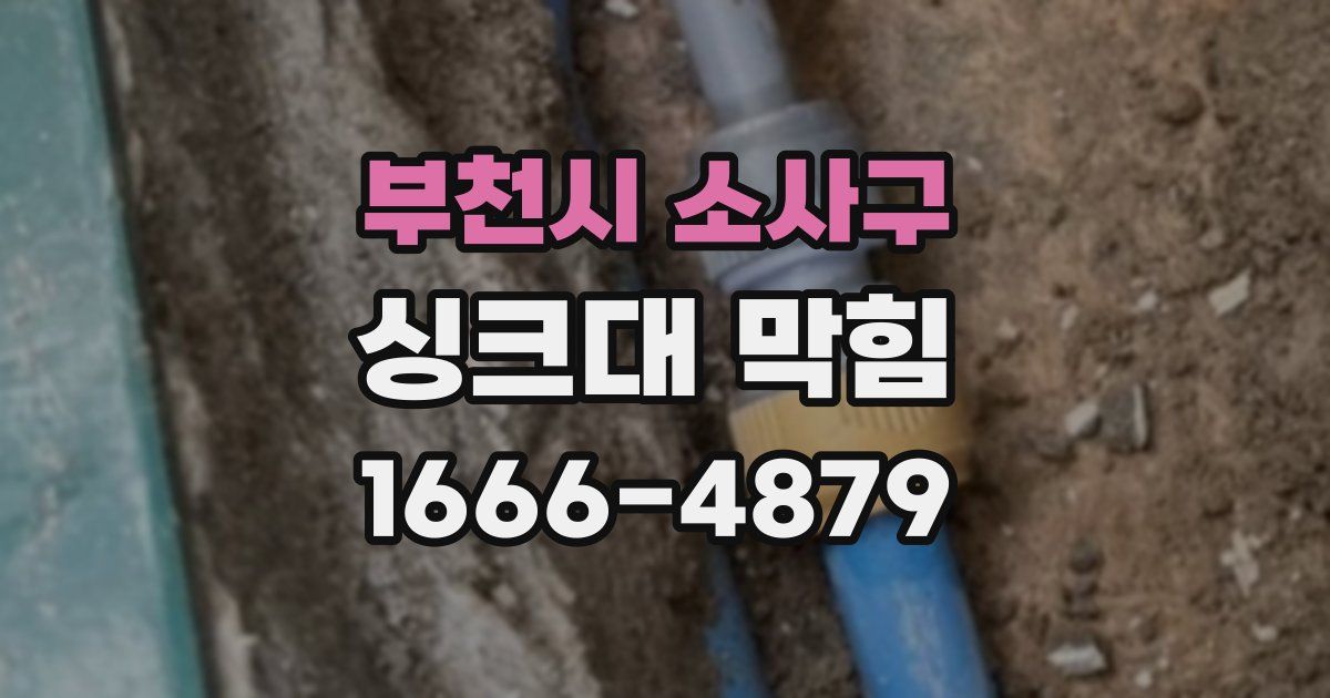 부천시 소사구 싱크대 막힘