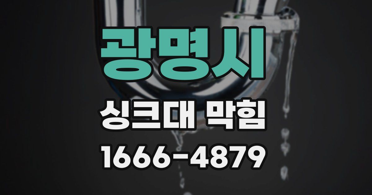 광명시 싱크대 막힘