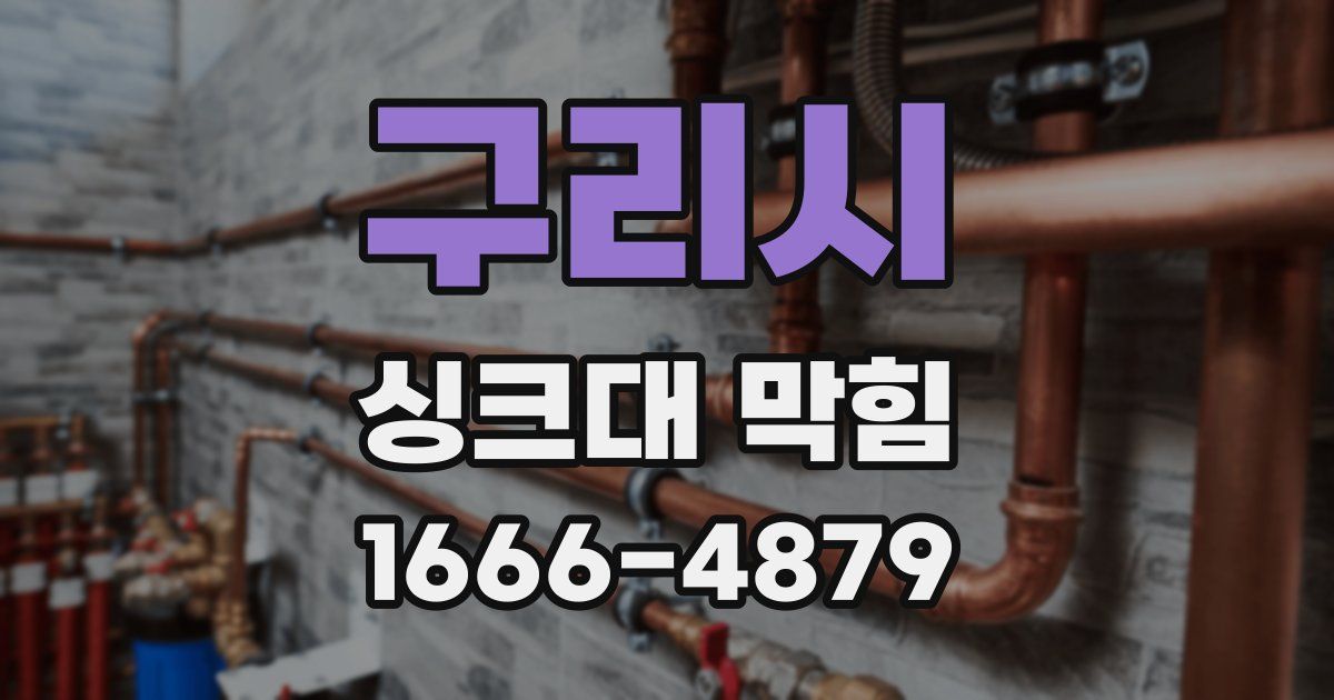 구리시 싱크대 막힘