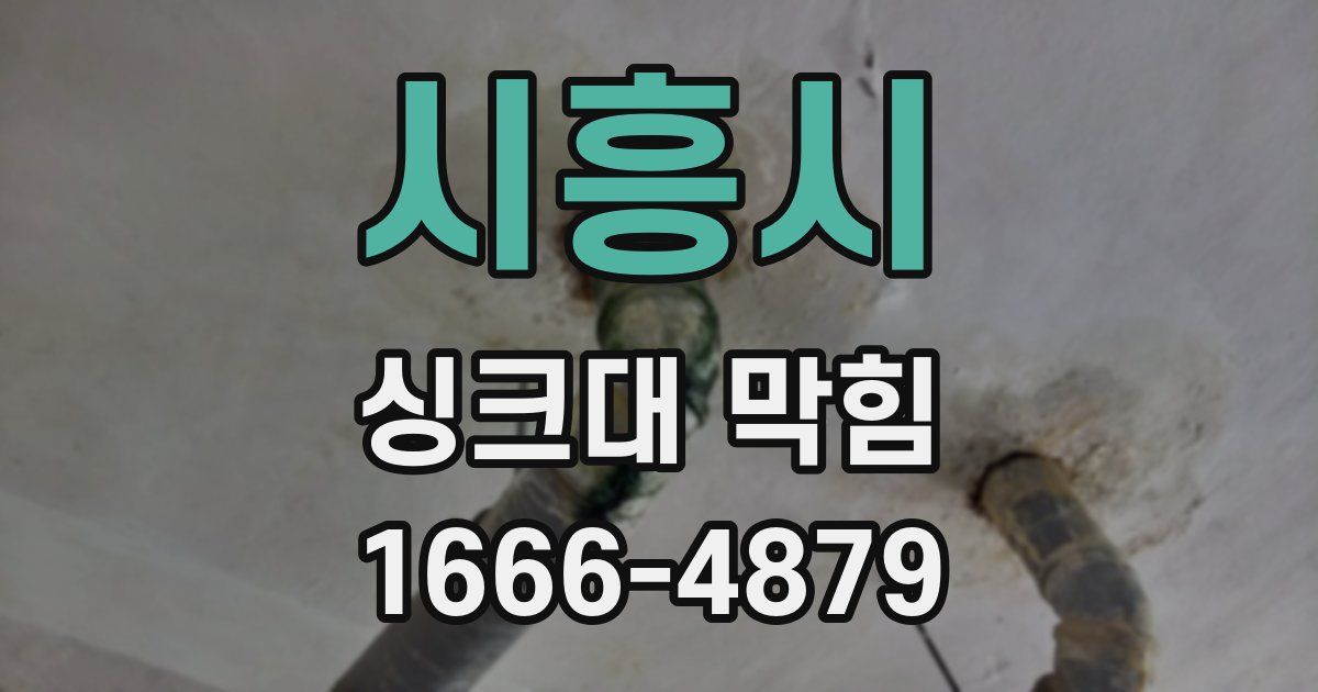 시흥시 싱크대 막힘