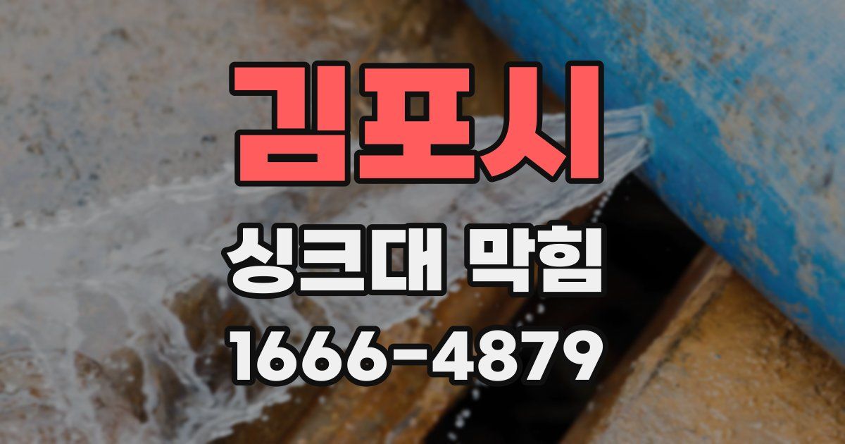 김포시 싱크대 막힘