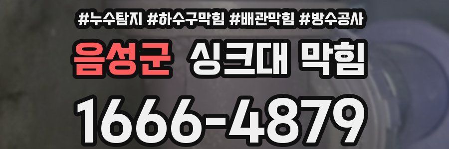 음성군 싱크대 막힘