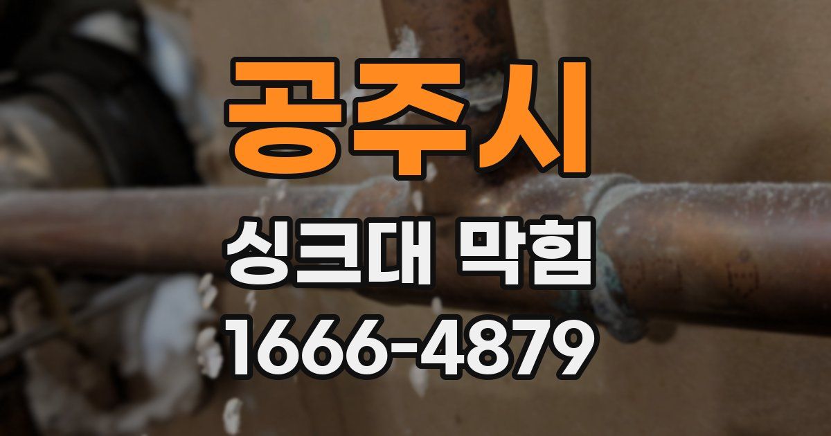 공주시 싱크대 막힘