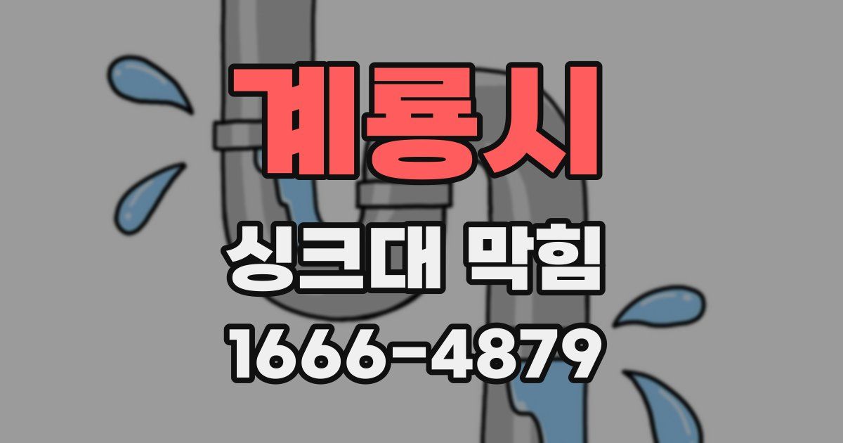 계룡시 싱크대 막힘