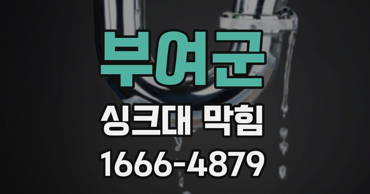 부여군 싱크대 막힘