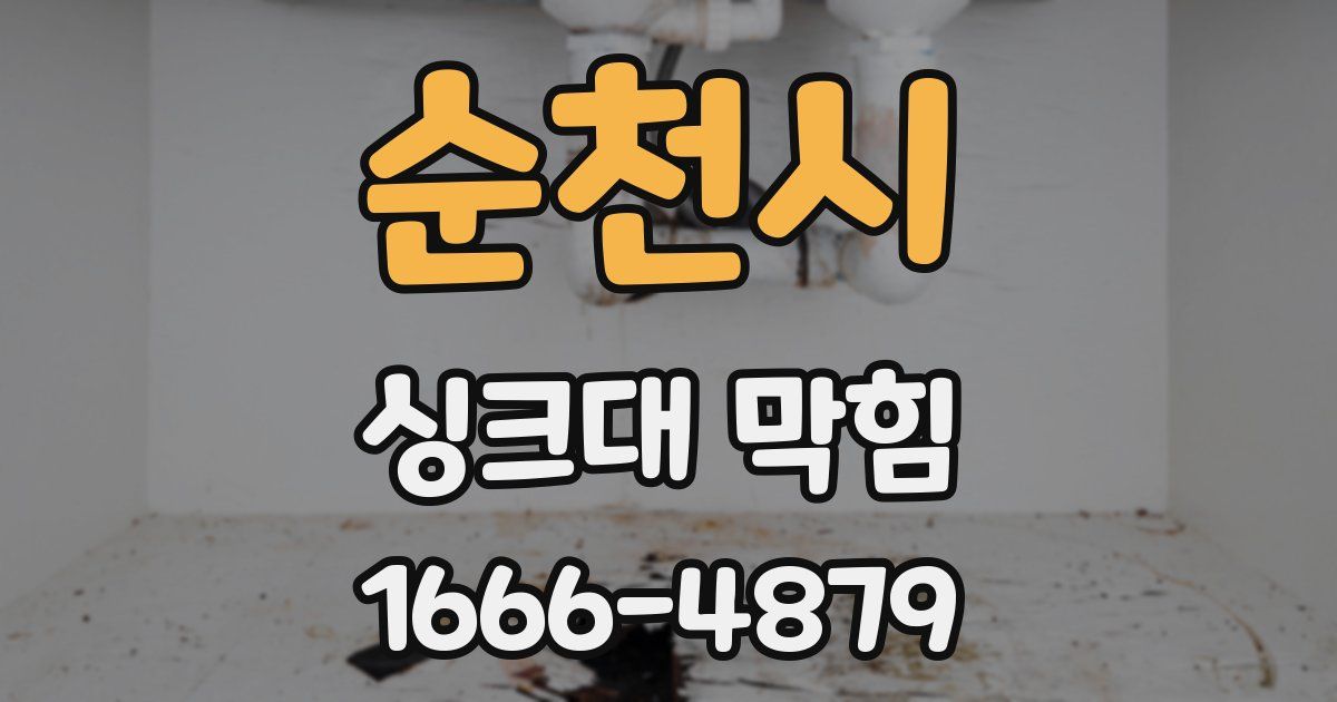순천시 싱크대 막힘