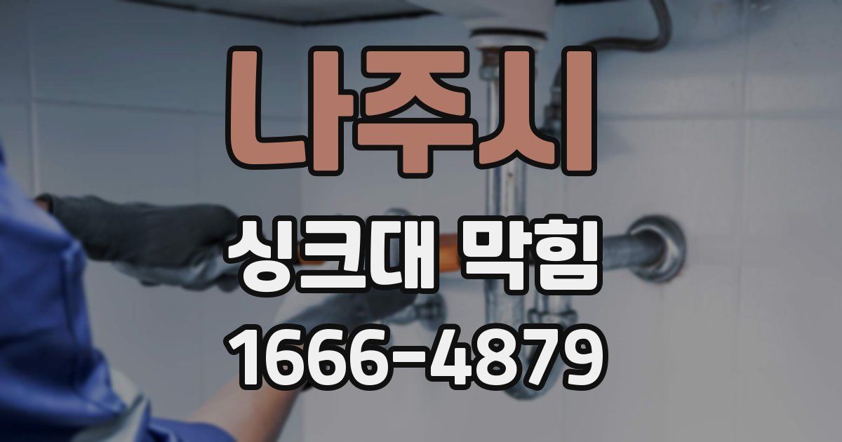 나주시 싱크대 막힘