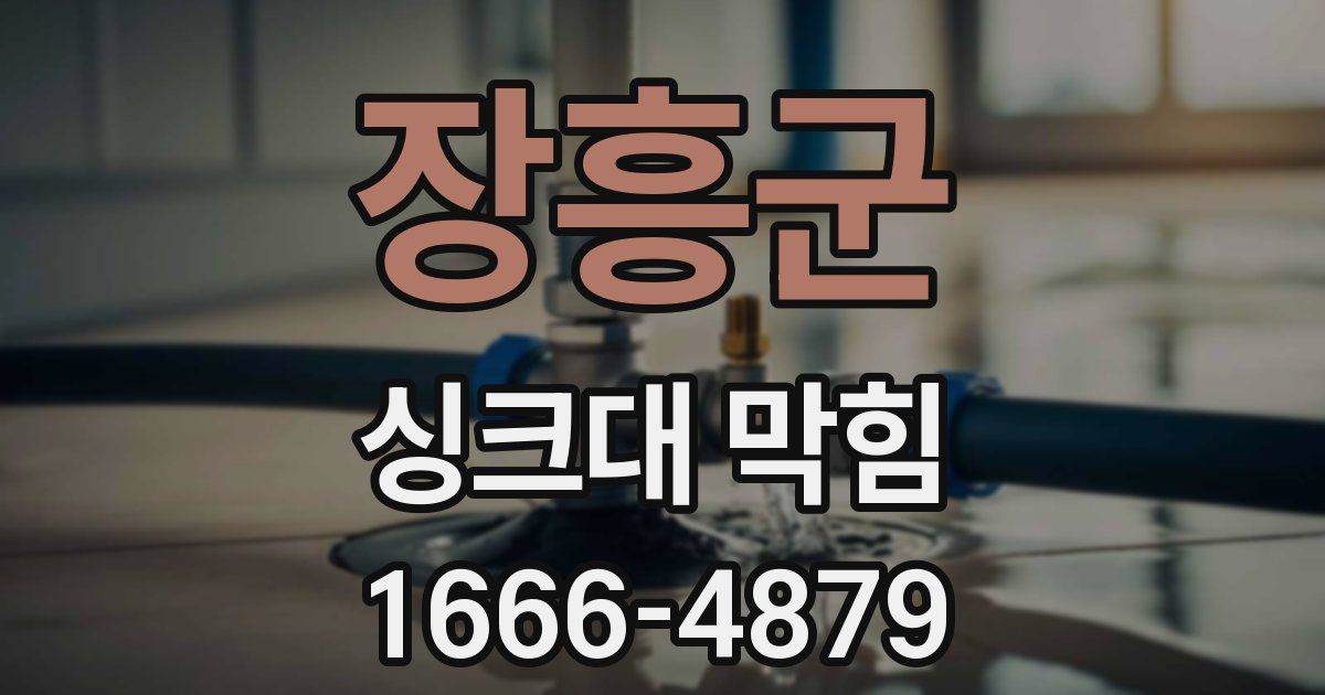 장흥군 싱크대 막힘