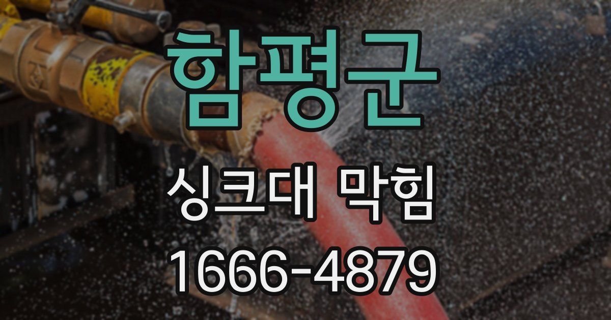 함평군 싱크대 막힘