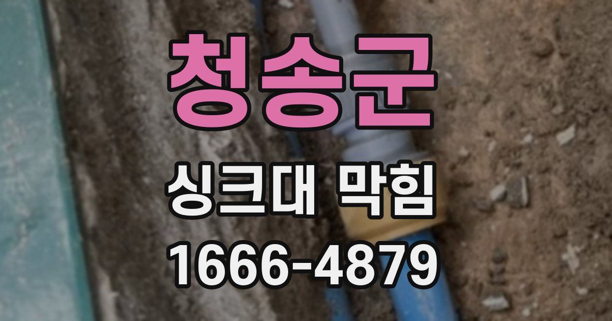 청송군 싱크대 막힘