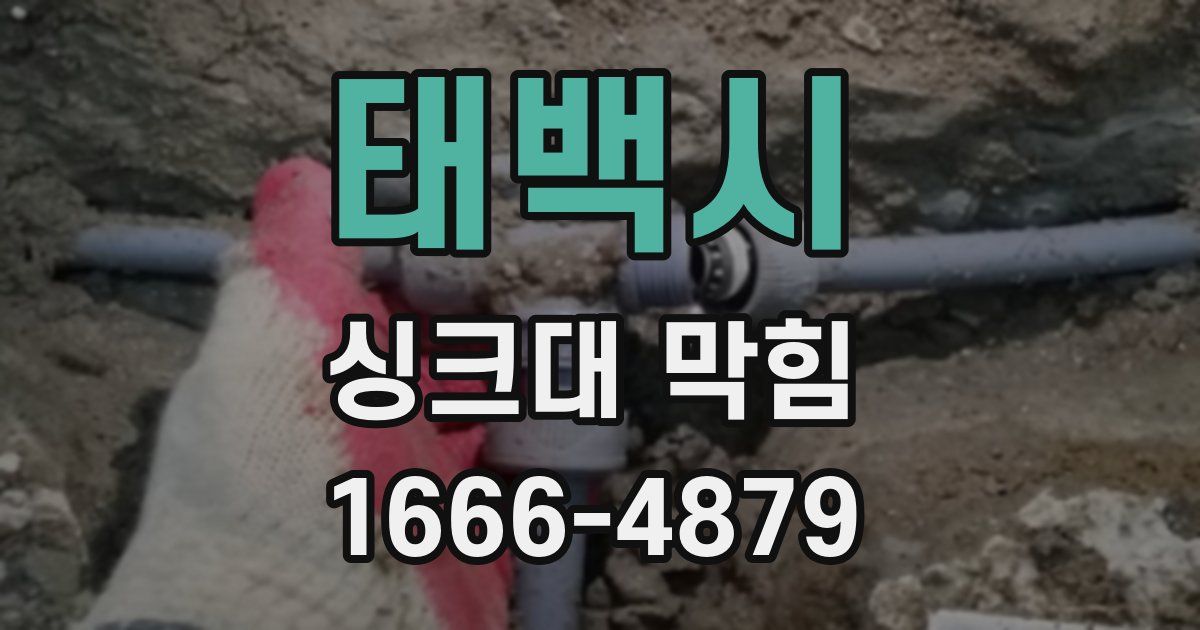 태백시 싱크대 막힘
